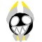 The Pokémon 30th anniversary logo but featuring Digital Demxn's fakemon Gigglewwatt.